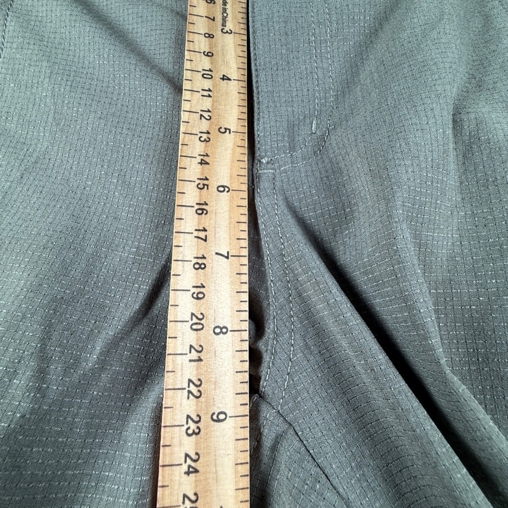 KUHL Women Pants Hiking Zip Pockets Drawstring Pockets 17S Olive Green sz 12 - Picture 6 of 8